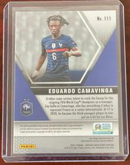 Card Back | Eduardo Camavinga Soccer Cards 2021 Panini Mosaic UEFA Euro 2020