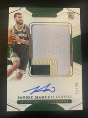 Sandro Mamukelashvili [Patch Autograph] Basketball Cards 2021 Panini National Treasures Prices