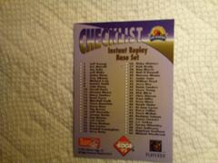 Checklist Card Football Cards 1995 Collector's Edge Instant Replay Prices