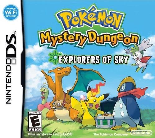 Pokemon Mystery Dungeon Explorers of Sky Cover Art