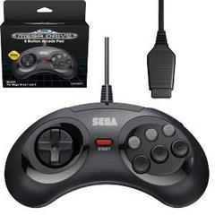 European Release | Retro-Bit Sega 6 Button Arcade Pad [Black] Sega Genesis