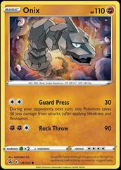 Onix 138/264 Non Holo Common Fusion Strike Pokemon Card NM