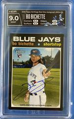 Bo Bichette [Blue Ink] #ROA-BB Baseball Cards 2020 Topps Heritage Real One Autographs Prices