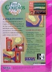 Fred Couples Golf - Back | Fred Couples Golf Sega Game Gear