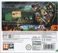 Case Back | Etrian Odyssey 2 Untold: The Fafnir Knight PAL Nintendo 3DS