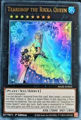 Teardrop the Rikka Queen YuGiOh Maze of Memories Prices