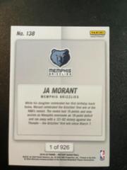 #1 Of 926 | Ja Morant Basketball Cards 2019 Panini Instant