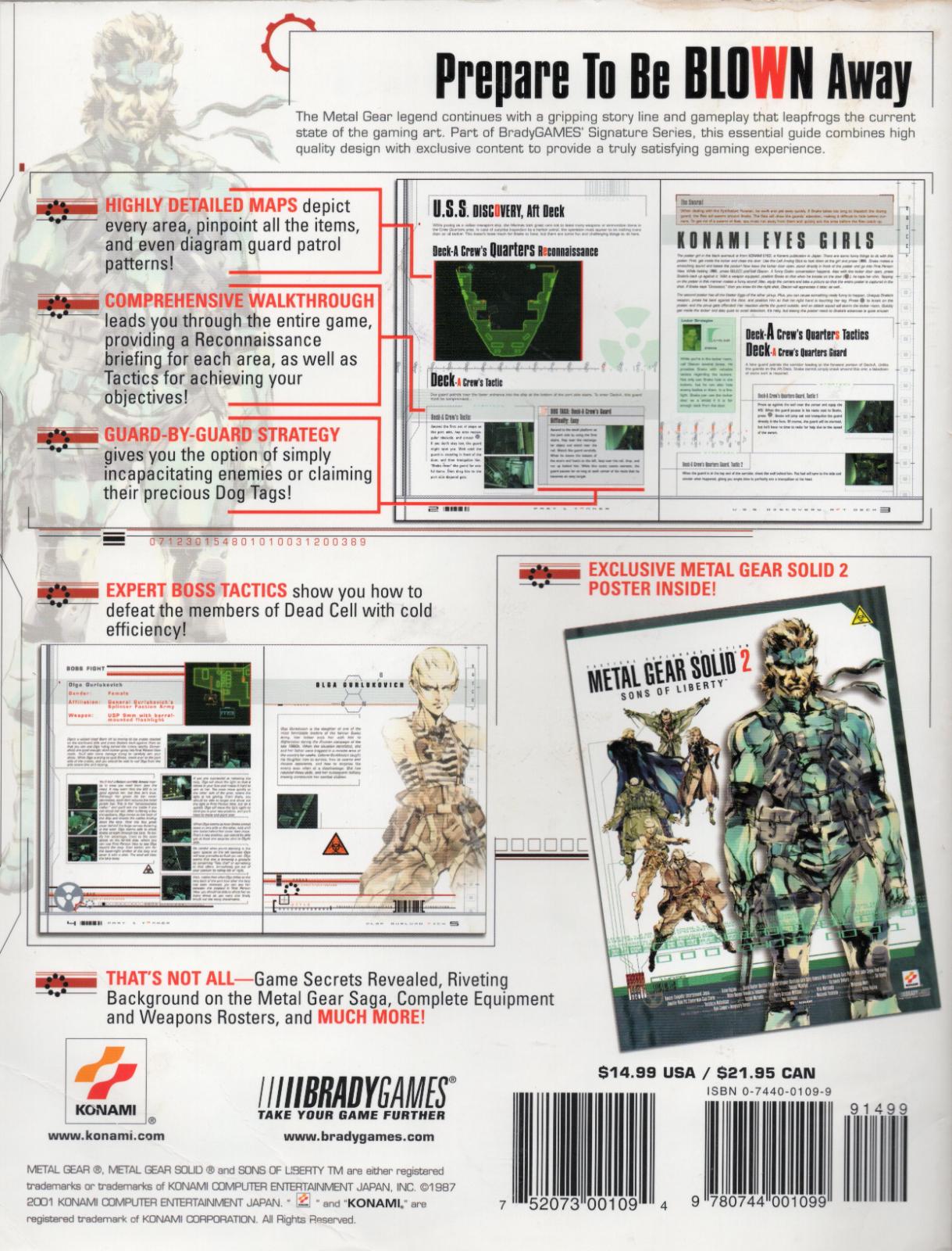 Metal Gear Solid 2 [BradyGames] Prices Strategy Guide | Compare Loose ...