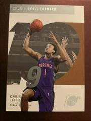 Chris Jefferies #139 Basketball Cards 2002 Topps Ten Prices