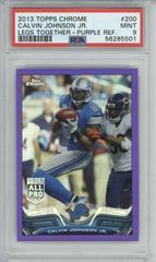 Calvin Johnson [Legs Together Purple Refractor] Football Cards 2013 Topps Chrome Prices