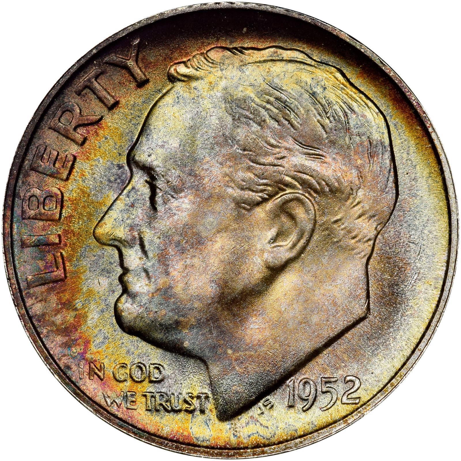 1952 S Coins Roosevelt Dime