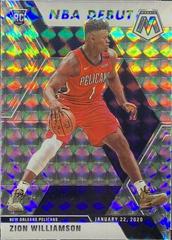 Zion Williamson [Mosaic] Basketball Cards 2019 Panini Mosaic Prices