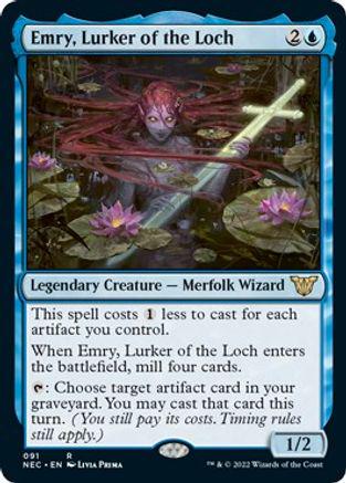 Emry, Lurker of the Loch Magic Kamigawa: Neon Dynasty Commander