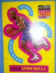 Latrell Sprewell [Super Action Stick] #9 Basketball Cards 1996 Upper Deck Prices