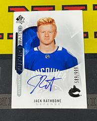 Jack Rathbone [Autograph] Hockey Cards 2020 SP Authentic Prices