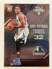 Karl Anthony Towns #168 Basketball Cards 2015 Panini Totally Certified Prices