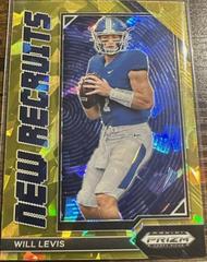 Will Levis [Gold Ice] #NR-2 Football Cards 2023 Panini Prizm Draft Picks New Recruits Prices