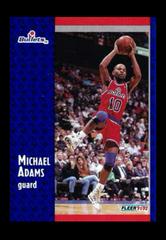 Michael Adams #367 Basketball Cards 1991 Fleer Prices