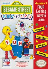 Sesame Street ABC And 123 - Front | Sesame Street ABC and 123 NES