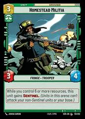 Homestead Militia [Foil Hyperspace] #113 Star Wars Unlimited: Spark of Rebellion Prices