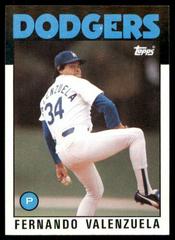 Fernando Valenzuela Baseball Cards 1986 Topps Prices