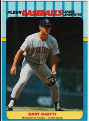 Gary Gaetti #13 Baseball Cards 1988 Fleer League Leaders Prices