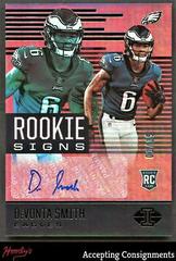 DeVonta Smith [Black] #RS-DS Football Cards 2021 Panini Illusions Rookie Signs Autographs Prices