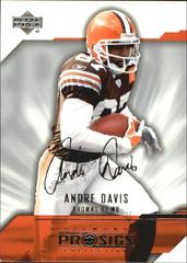 Andre Davis #21 Football Cards 2004 Upper Deck Diamond Pro Sigs Prices