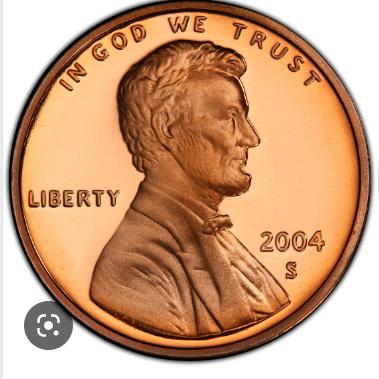 2004 S [PROOF] Coins Lincoln Memorial Penny