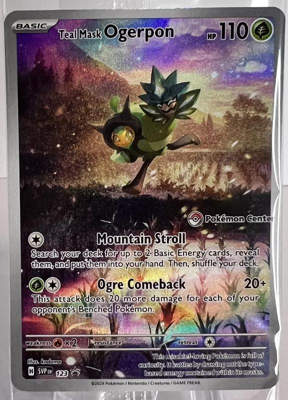 Teal Mask Ogerpon [Pokemon Center] #123 Pokemon Promo