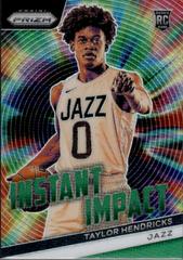 Taylor Hendricks [Green] #1 Basketball Cards 2023 Panini Prizm Instant Impact Prices