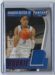 Brandon Bostron JR [Red] #TRM-BB Basketball Cards 2021 Panini Chronicles Draft Picks Threads Rookie Memorabilia Prices