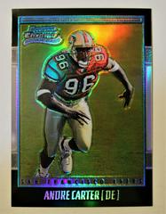 Andre Carter [Gold Refractor] #166 Football Cards 2001 Bowman Chrome Prices