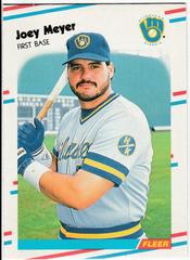 Joey Meyer #U-40 Baseball Cards 1988 Fleer Update Prices