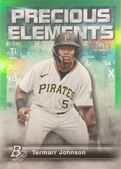 Termarr Johnson [Green] #PE-1 Baseball Cards 2023 Bowman Platinum Precious Elements Prices