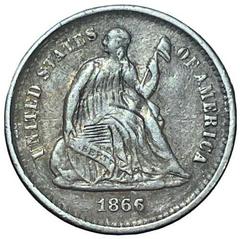 1866 S Coins Seated Liberty Half Dime Prices