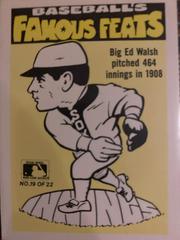 Brewers/Bid Ed Walsh #19 Baseball Cards 1986 Fleer Baseball's Famous Feats Prices