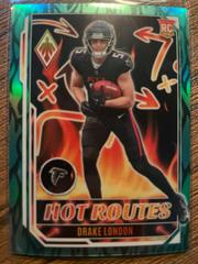 Drake London [Teal] #HR-1 Football Cards 2022 Panini Phoenix Hot Routes Prices
