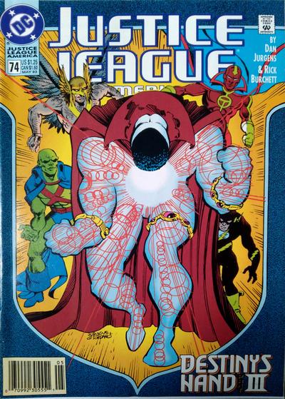 Justice League America [Newsstand] #74 (1993) Comic Books Justice League of America