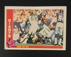 Giants [Over the Top] Football Cards 1985 Fleer Team Action Prices