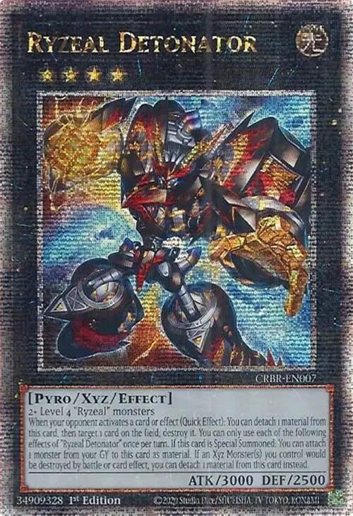 Ryzeal Detonator [Quarter Century Secret Rare] CRBR-EN007 YuGiOh Crossover Breakers