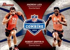 Andrew Luck / Robert Griffin III Football Cards 2012 Bowman Combine Competition Prices