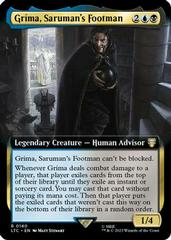 Grima, Saruman's Footman [Extended Art] Magic Lord of the Rings Commander Prices