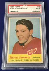 Marcel Pronovost #43 Hockey Cards 1957 Topps Prices