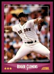 Roger Clemens #110 Baseball Cards 1988 Score Glossy Prices