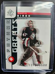 Martin Biron Hockey Cards 2001 SP Authentic Prices