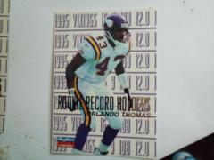 Orlando Thomas [rookie record holders] Football Cards 1996 Skybox Impact Rookies Prices