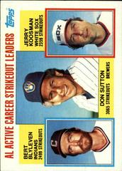AL Active Strikeout/Don Sutton/Bert Blyleven/Jerry Koosman #716 Baseball Cards 1984 Topps Prices