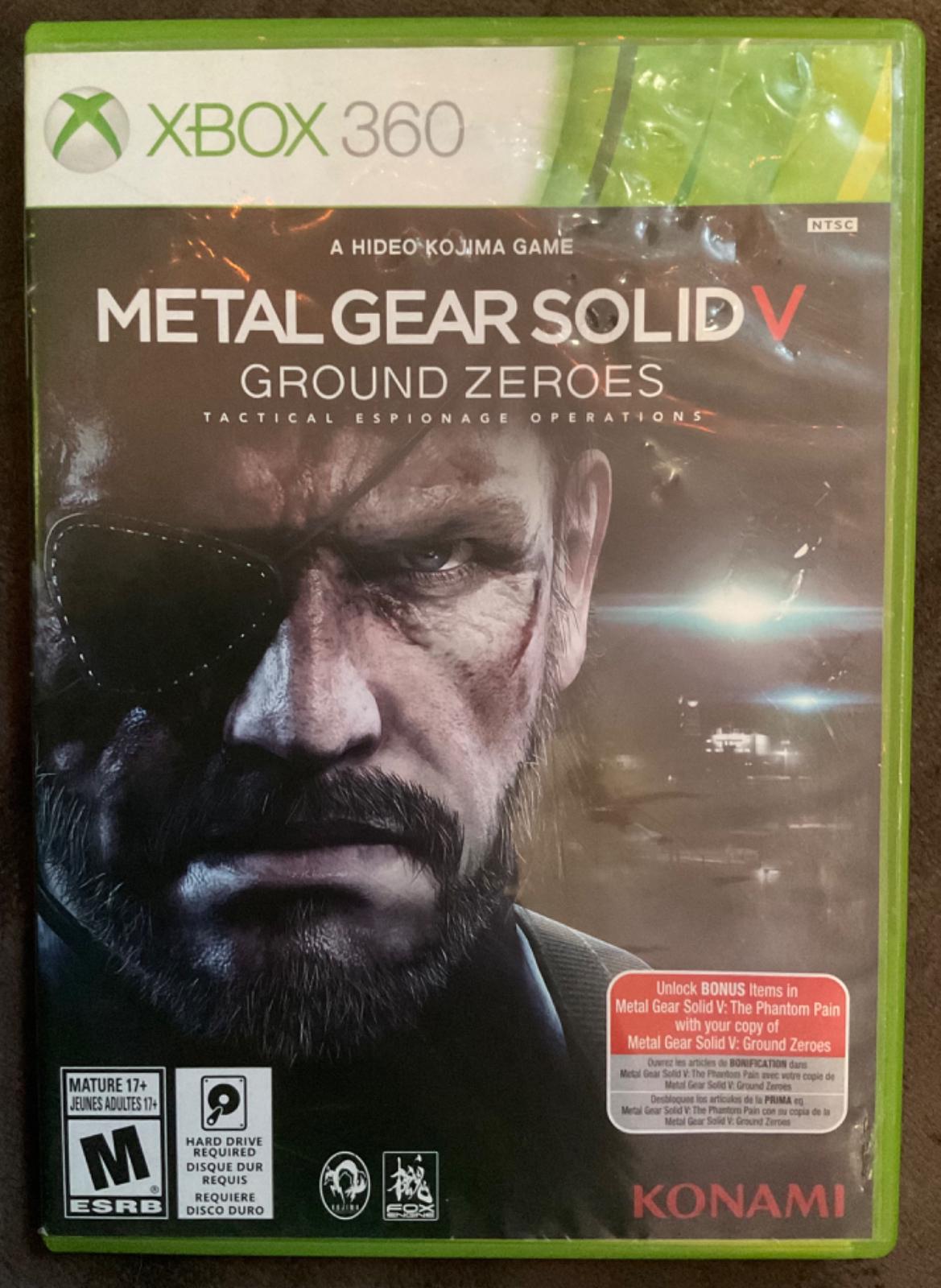 1/2 Metal Gear Solid V: Ground Zeroes
  GameXChange. Has a lot of odd almost bite-mark looking indentations on the front and back...