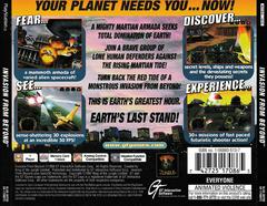 Back Of Case | Invasion from Beyond Playstation
